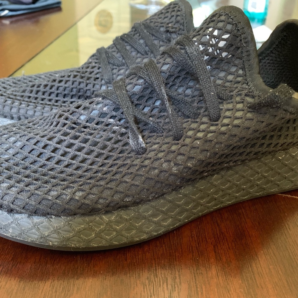 Black adidas shoes